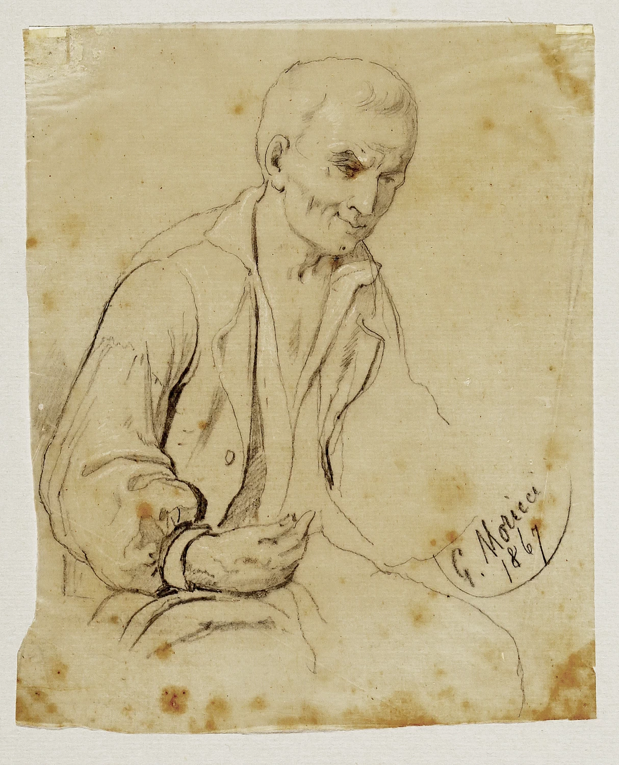 Figura maschile seduta